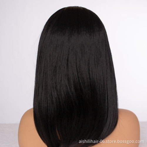 Long straight headband wigs wholesale bkack straight fiber synthetic hair for black women